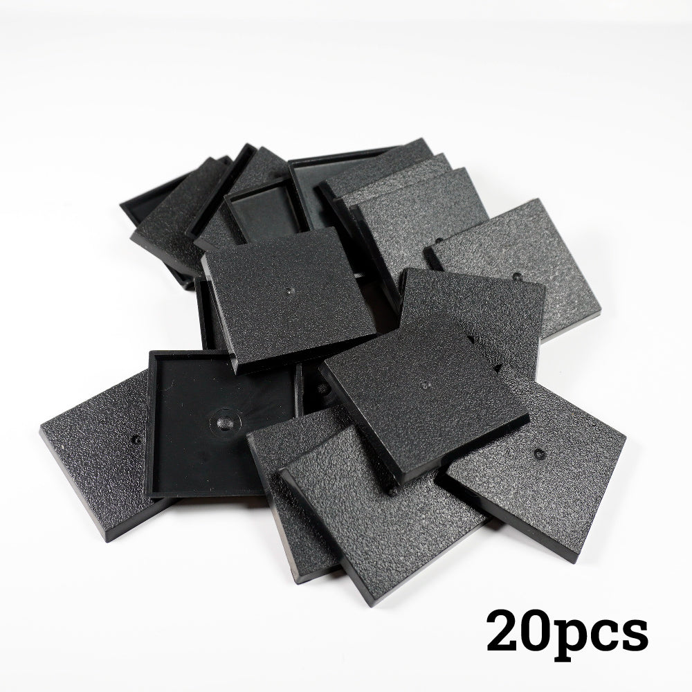 Plastic 40mm Square Bases