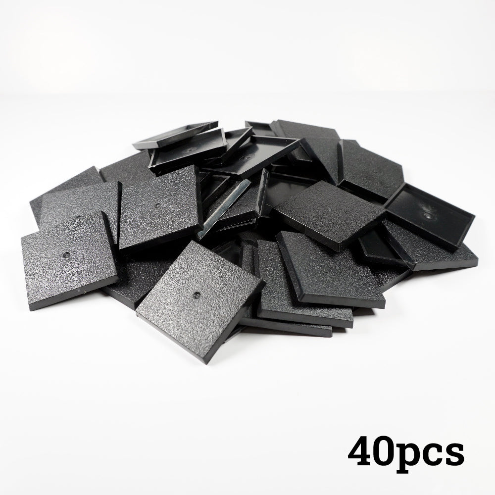 Plastic 40mm Square Bases