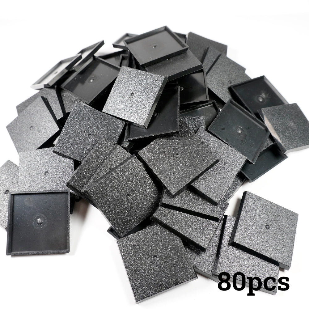 Plastic 40mm Square Bases