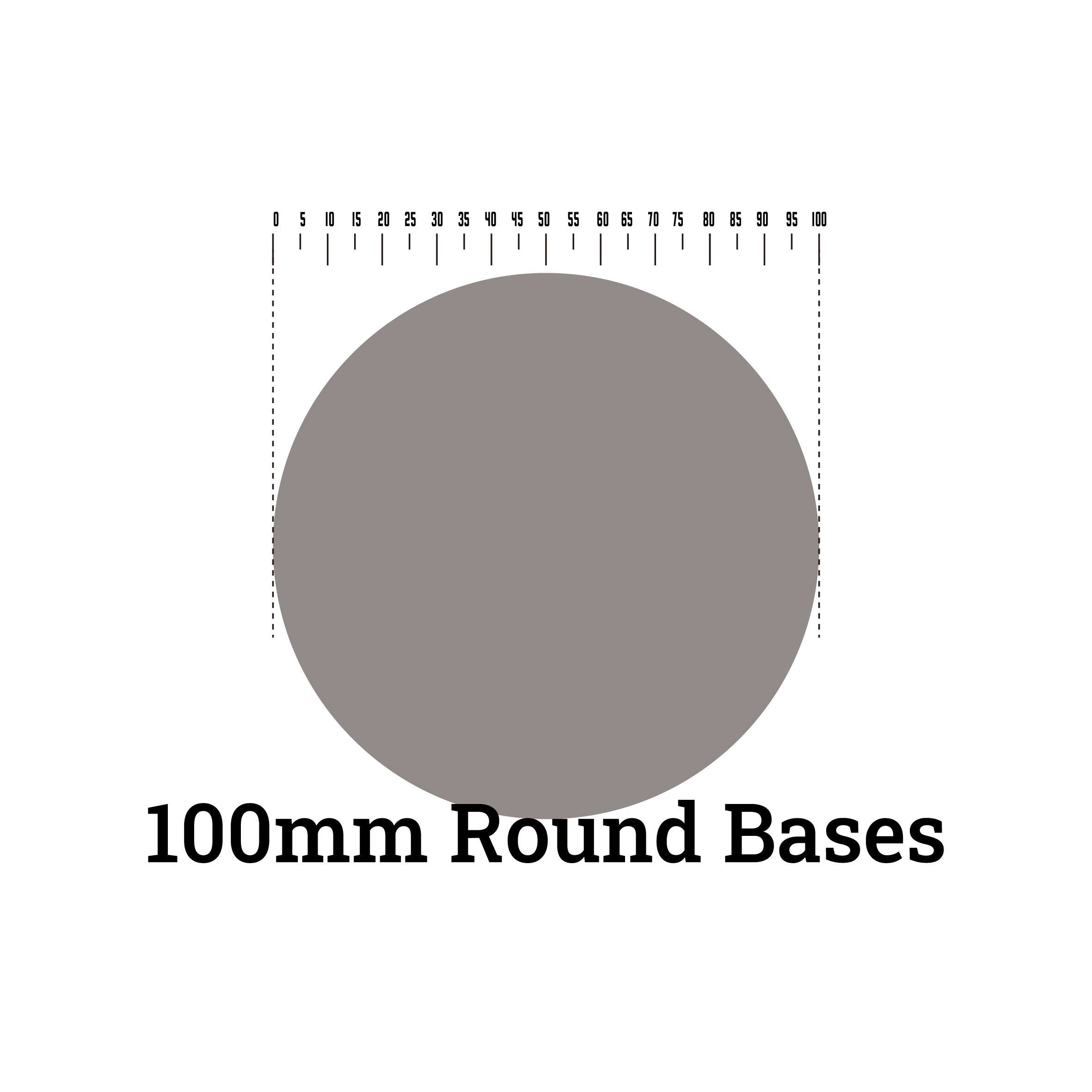 Round bases - 100mm round bases