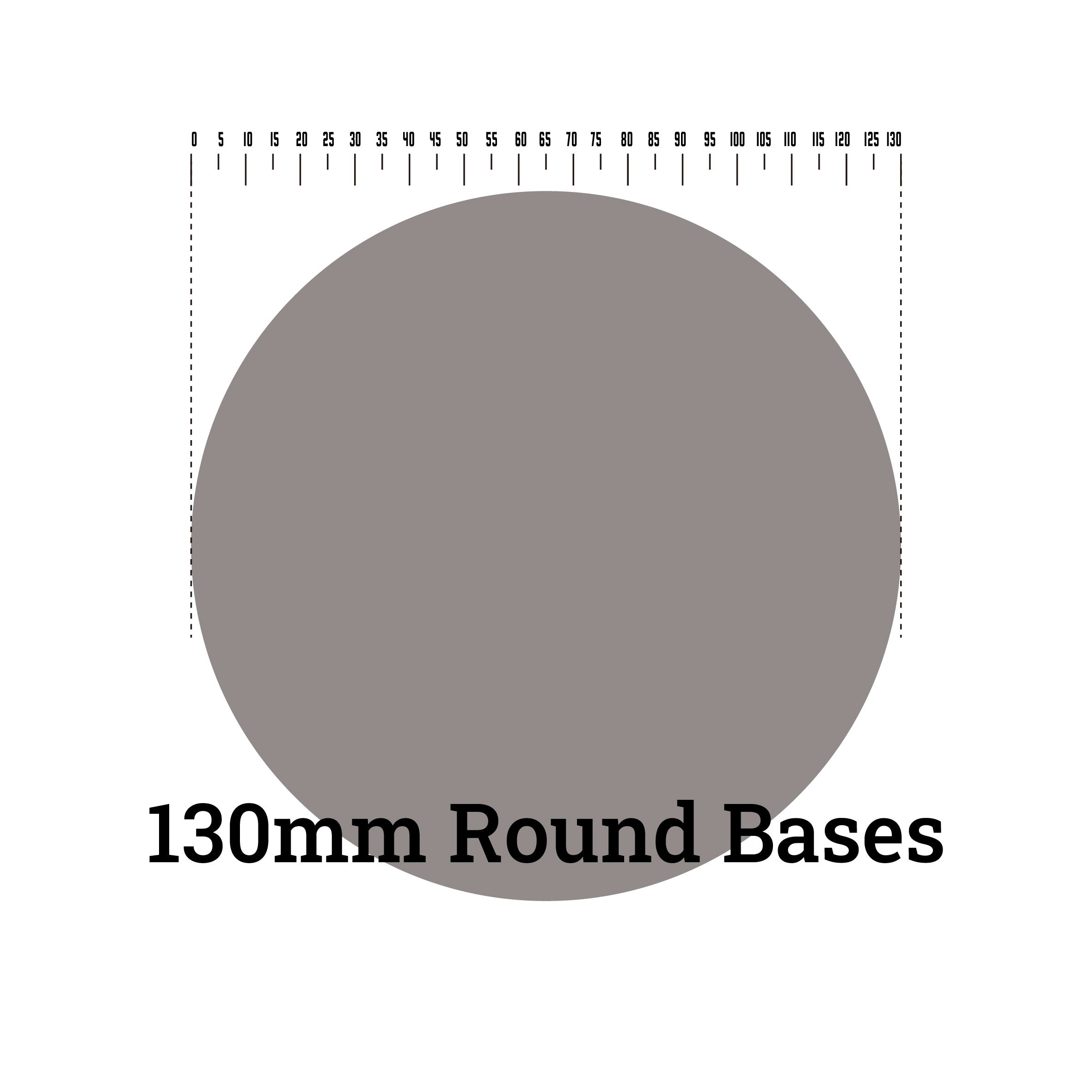 Round Bases -130mm Round Bases - Miniatures Bases