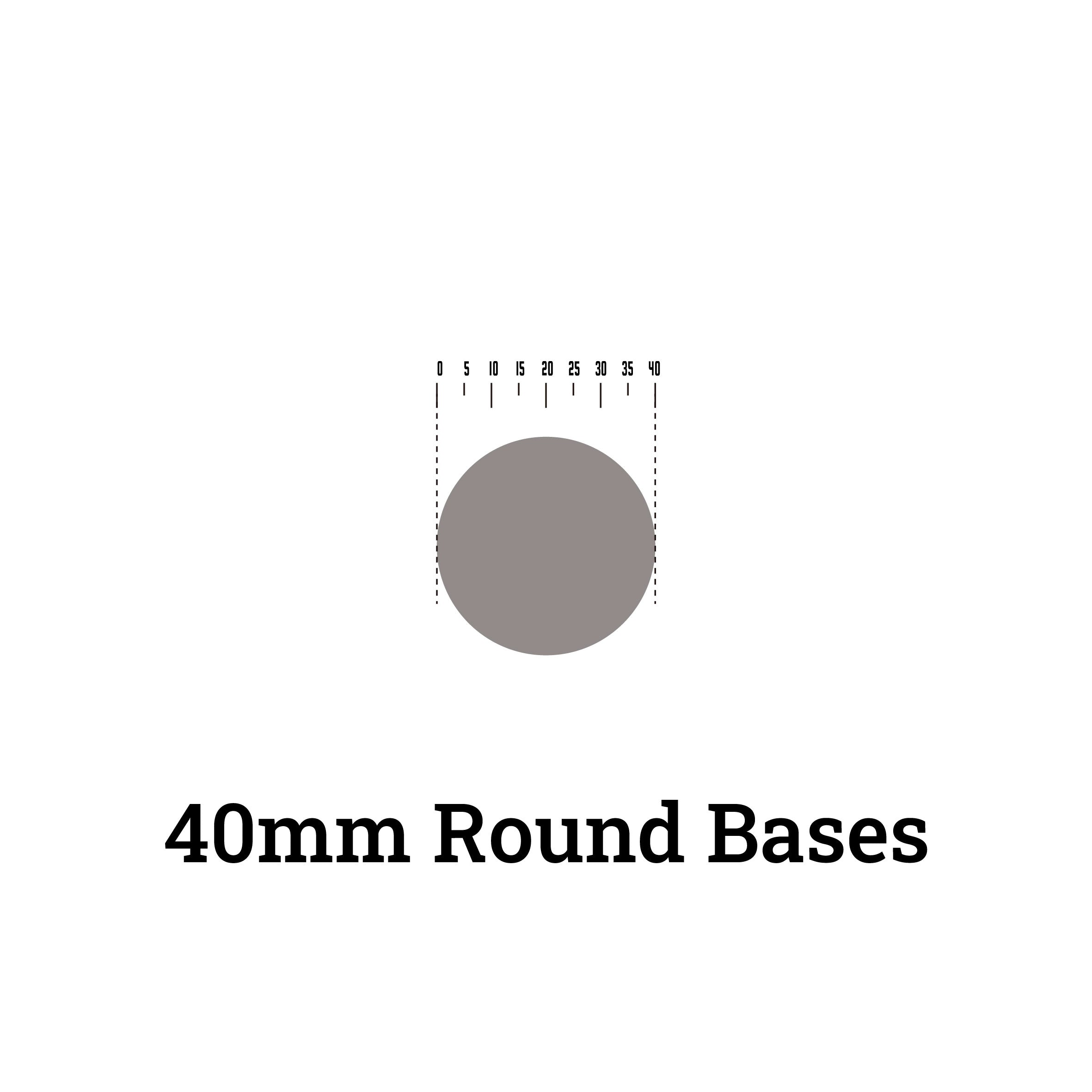 40mm Round Bases