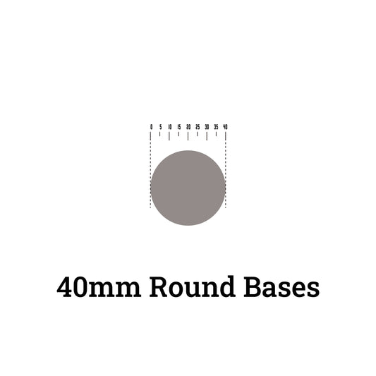 Get Your Hands on These 40mm Round Bases - Perfect for Painting Your Miniatures