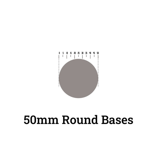 50mm Round Plastic Bases For Miniatures Stand