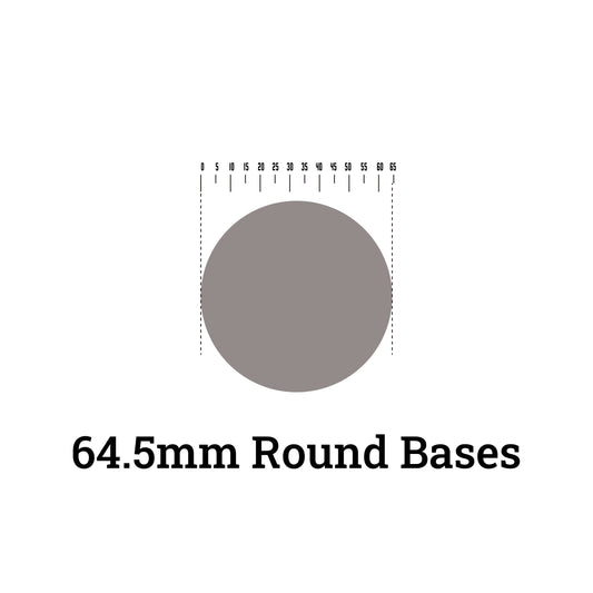 Round Bases - 64.5mm Round Bases