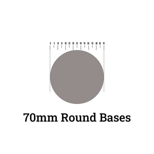 Round Bases - 70mm Round Bases