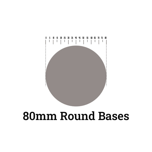 Round bases - 80mm round bases