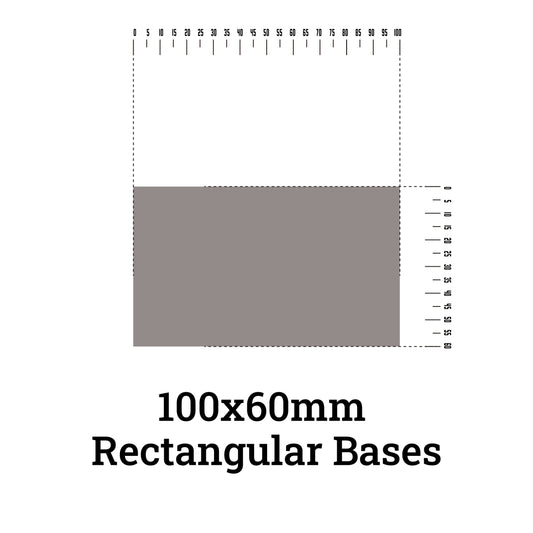 Rectangle bases - 60x100 rectangular bases