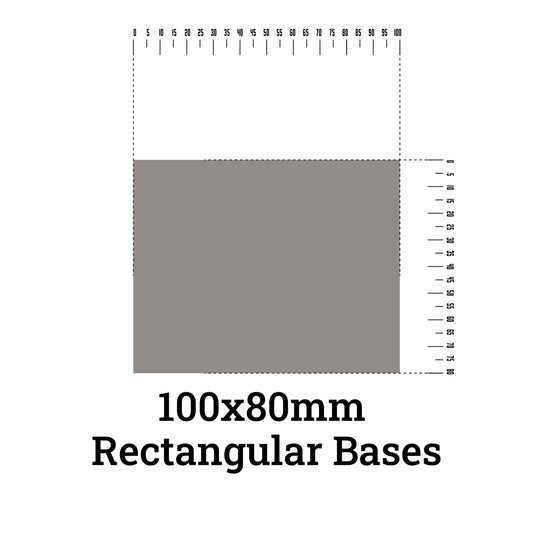 Rectangle bases - 80x100 rectangular bases