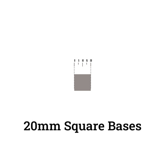 20mm Square Bases for Miniatures