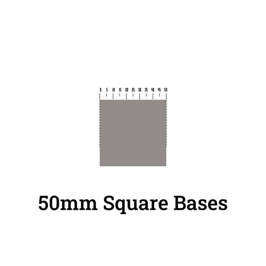 50mm Square Miniatures Bases