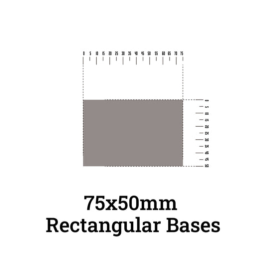 Rectangle bases - 75x50mm rectangle bases