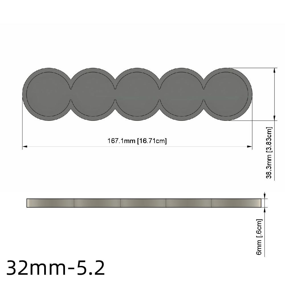 25/28.5/32/40mm Movement Tray For Warhammer Miniature - Wargame Base World