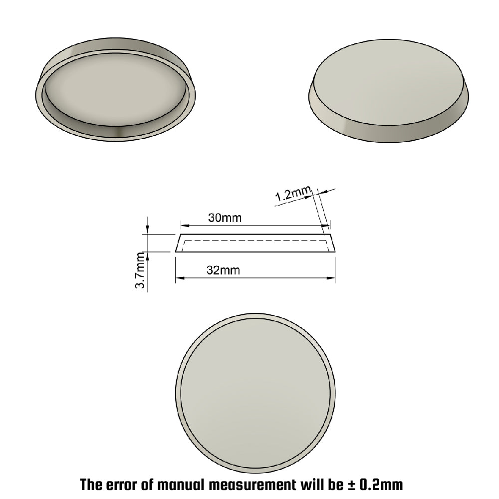 32mm Round Bases for Warhammer Miniatures