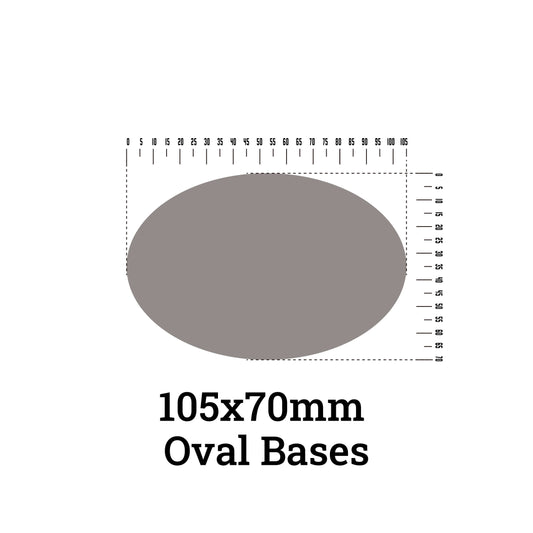 105x70mm Oval Bases For Warhammer