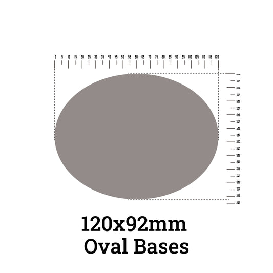 120x92mm Oval Base - Perfect for Miniature Gaming