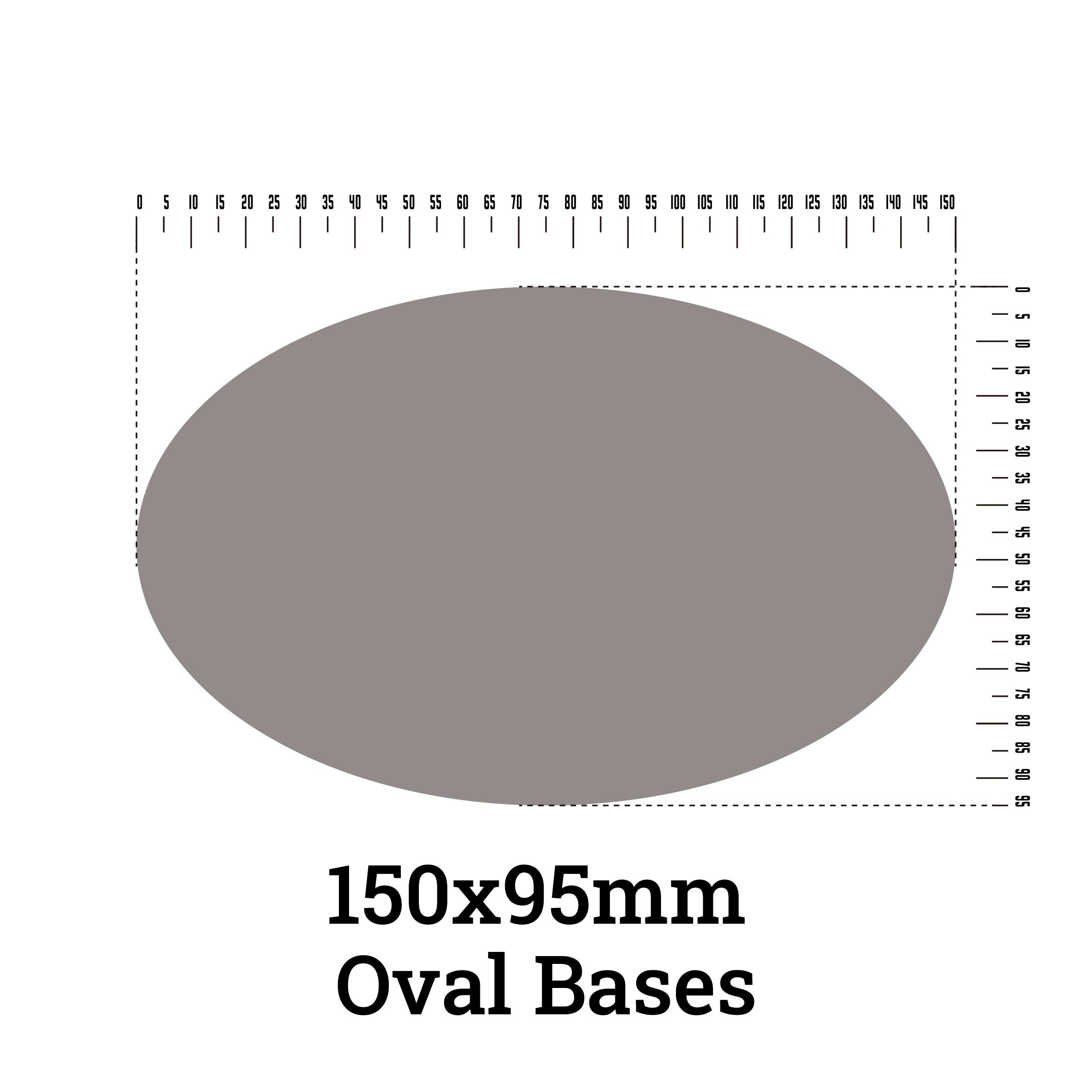 150x95mm Oval Base For Warhammer