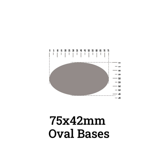 Oval Base - 75x42mm Oval Bases