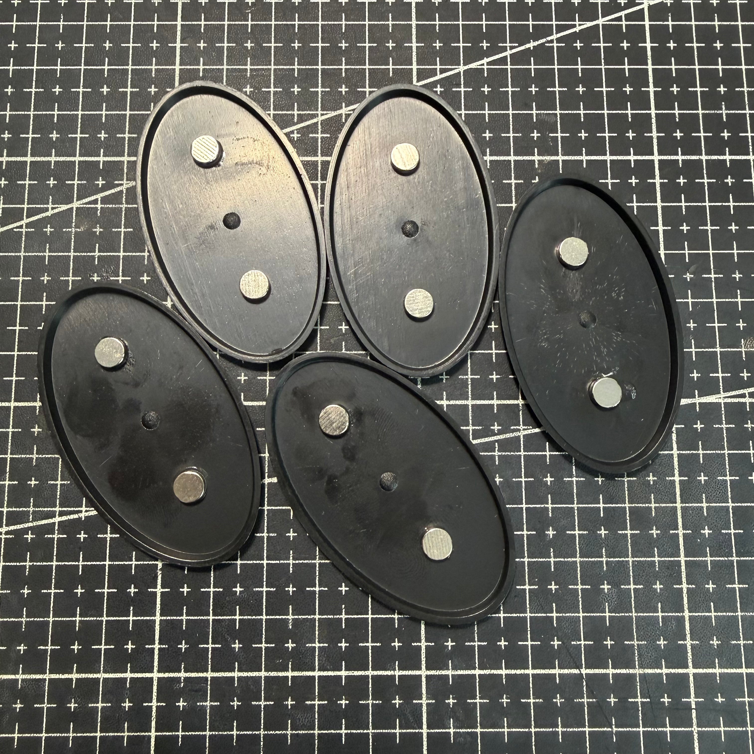 Oval Base - 60x35mm For Miniatures - Wargame Base World