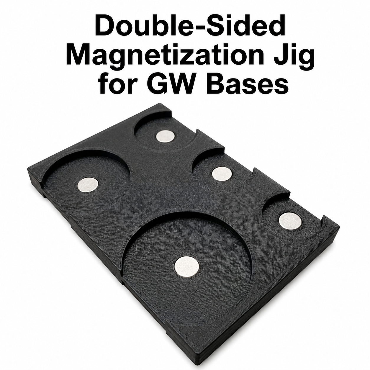 Miniature Base Magnetization Jig - Precision Alignment Tool for Tabletop Bases - Wargame Base World