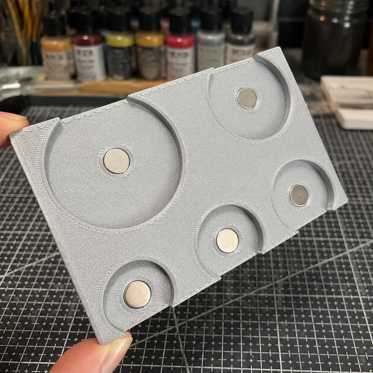 Miniature Base Magnetization Jig - Precision Alignment Tool for Tabletop Bases - Wargame Base World
