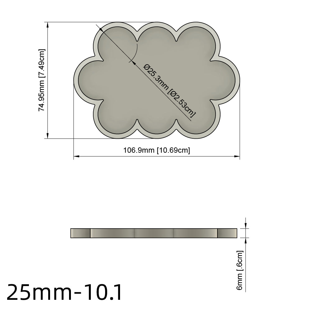 25/28.5/32/40mm Movement Tray For Warhammer Miniature - Wargame Base World