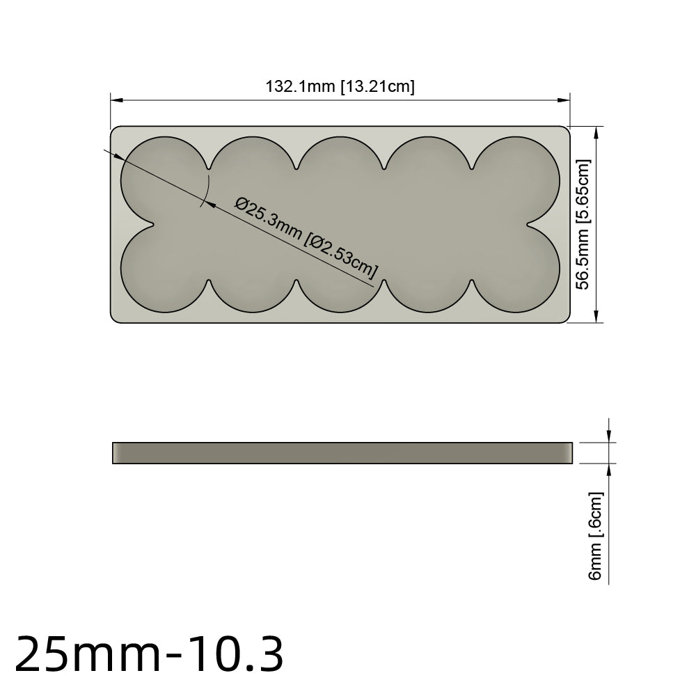 25/28.5/32/40mm Movement Tray For Warhammer Miniature - Wargame Base World