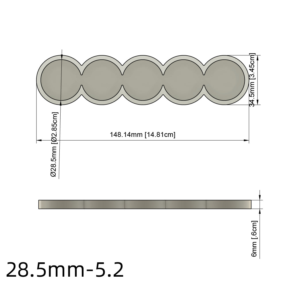 25/28.5/32/40mm Movement Tray For Warhammer Miniature - Wargame Base World
