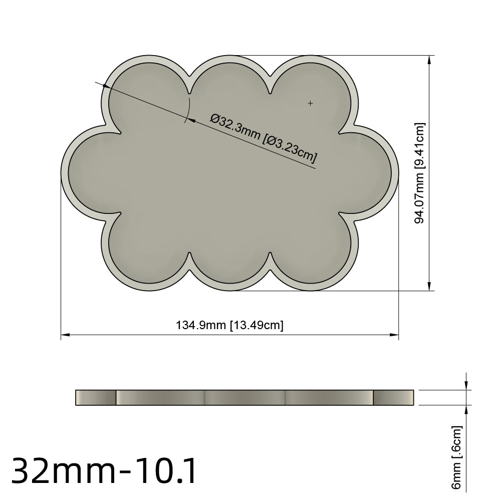 25/28.5/32/40mm Movement Tray For Warhammer Miniature - Wargame Base World