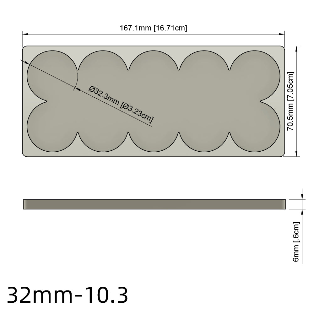 25/28.5/32/40mm Movement Tray For Warhammer Miniature - Wargame Base World