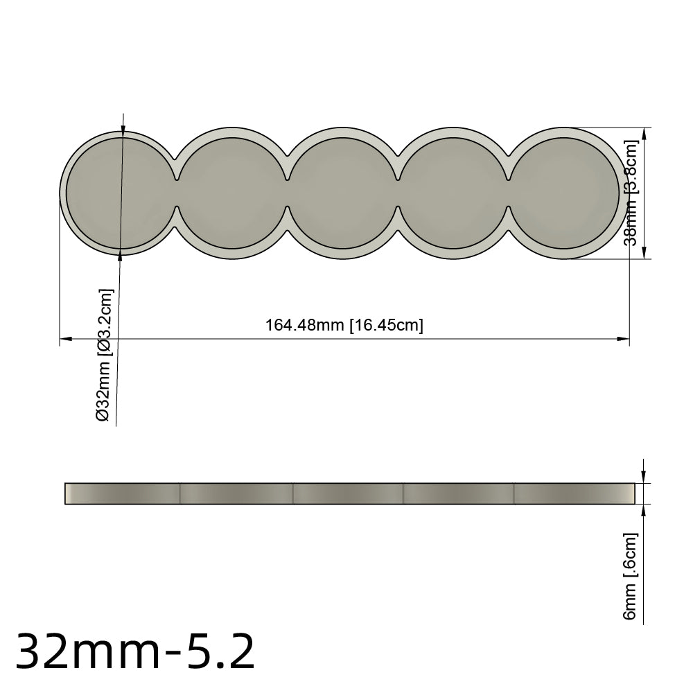 25/28.5/32/40mm Movement Tray For Warhammer Miniature - Wargame Base World