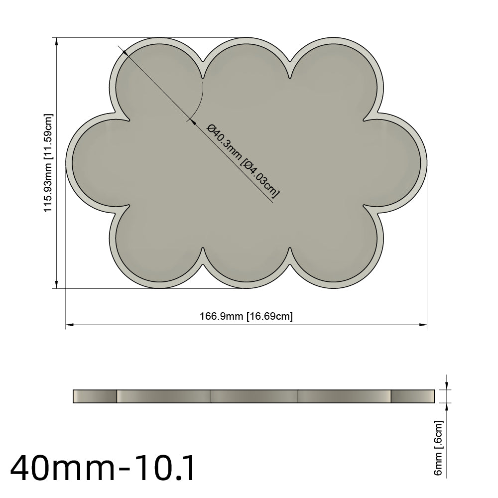 25/28.5/32/40mm Movement Tray For Warhammer Miniature - Wargame Base World