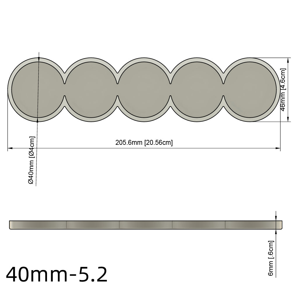 25/28.5/32/40mm Movement Tray For Warhammer Miniature - Wargame Base World